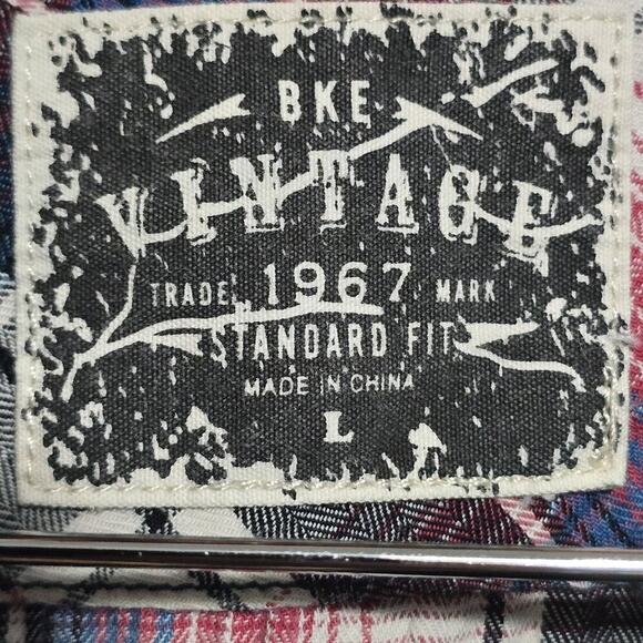 BKE Pearl Snap Button Up Mens - Picture 4 of 7